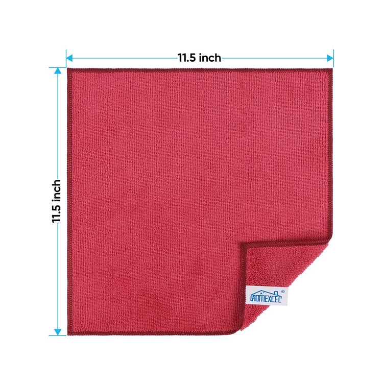 Red Microfiber Cleaning Cloth (12 Count)