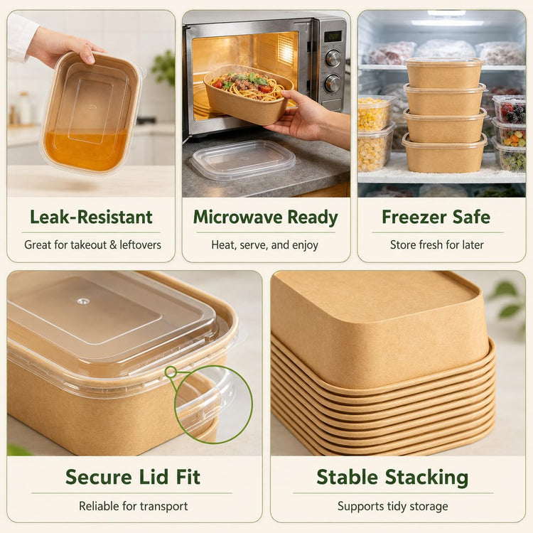50 Pack 22oz Paper Bowls (50 Count)
