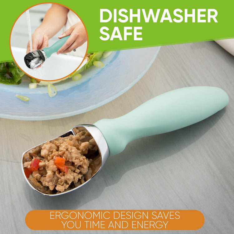 Heavy Duty Metal Ice Cream Scoop for Kitchen (2 Count)