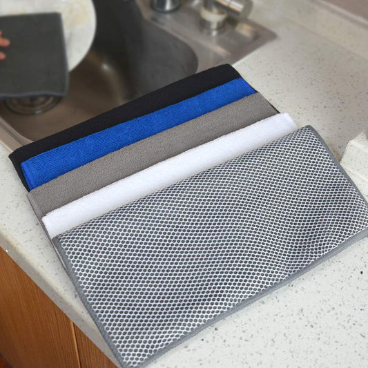 Dish Cloth for Washing Dishes Kitchen Washcloth Cleaning Cloth (5 Count)