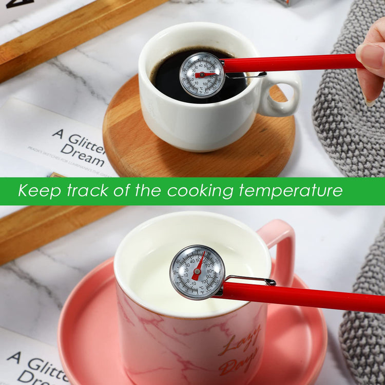 24 Pcs Stainless Steel Kitchen Dial Thermometer 5" (24 Count)
