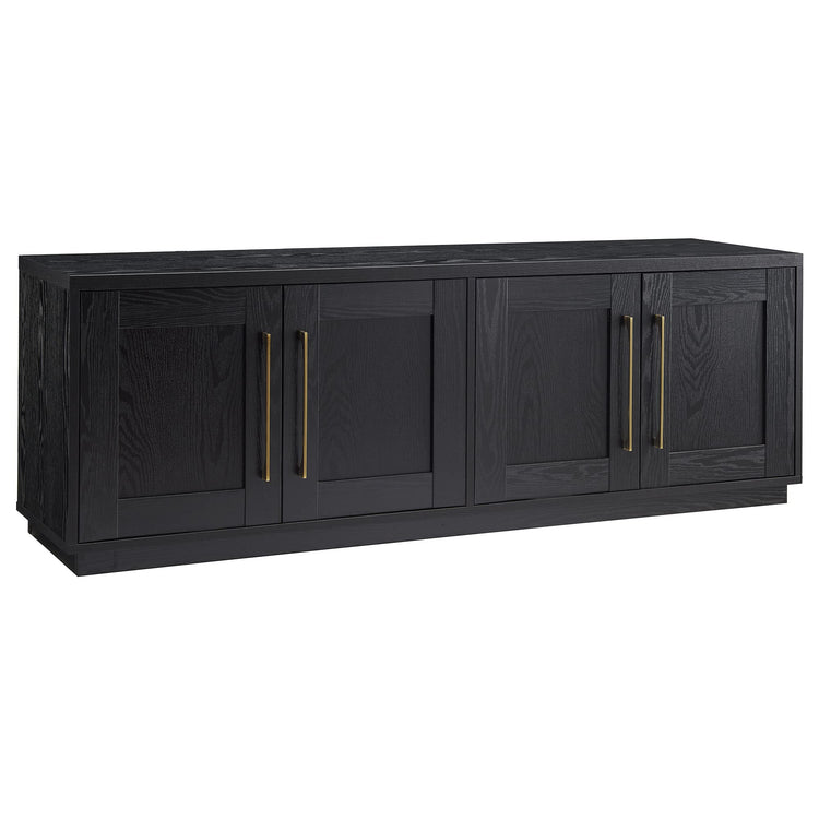 Tillman Rectangular TV Stand for TV's up to 80" in Black Grain