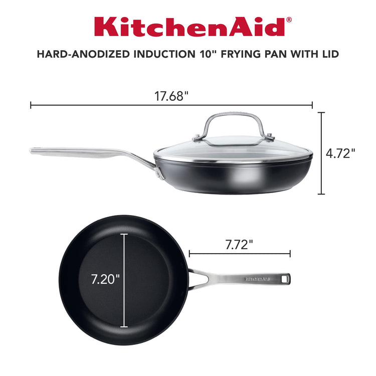 Hard Anodized Nonstick Frying Pan Set