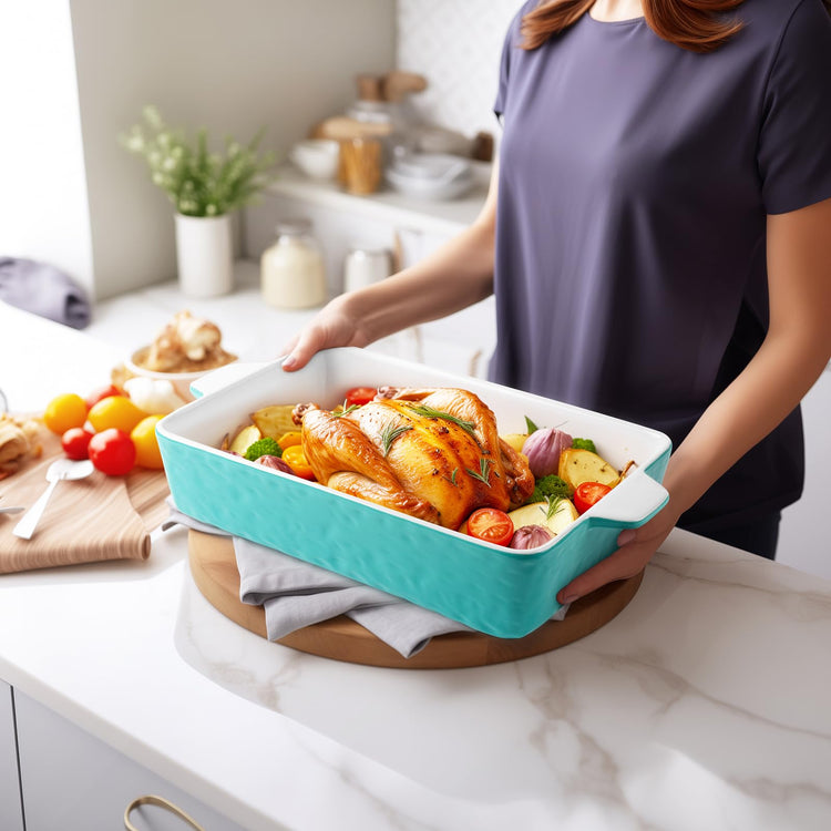 4 QT Baking Dish Deep Nonstick Dish Oven Safe
