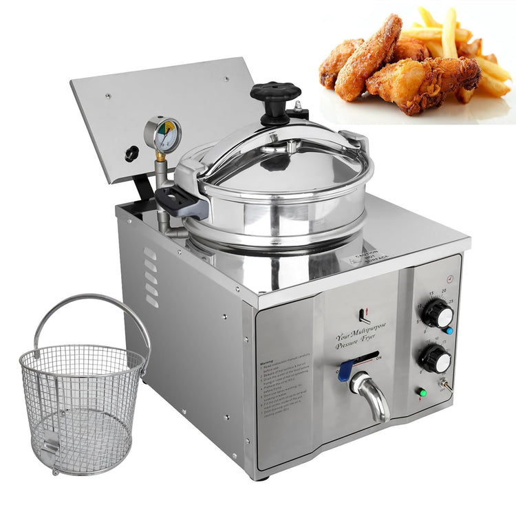16L Commercial Countertop Pressure Fryer