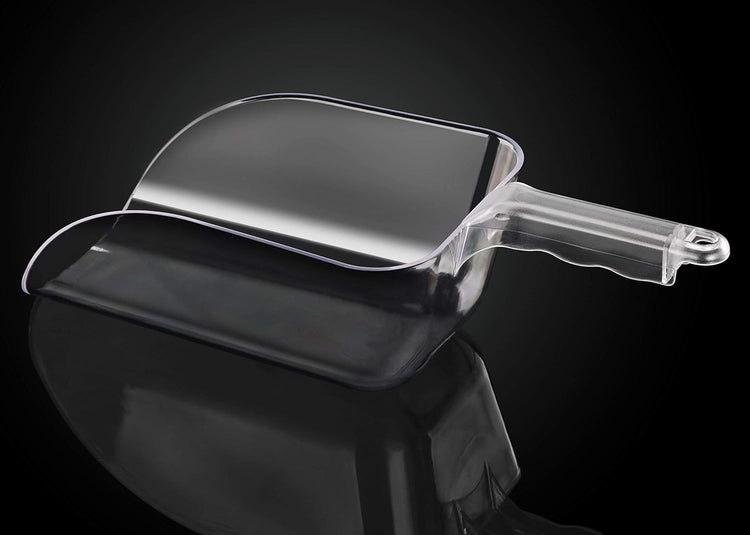New Star Foodservice 34448 Polycarbonate Plastic Utility Ice Scoop, Clear, 64-Ounce