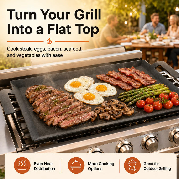24" x 10" Carbon Steel Griddle