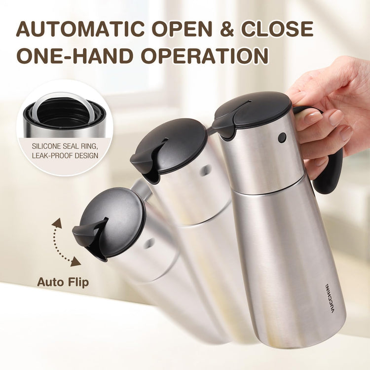 Stainless Steel Olive Oil and Vinegar Dispenser
