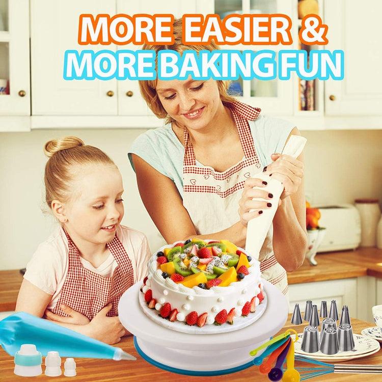207 Pcs Cake Decorating supplies Kit for Beginners Cake Turntable