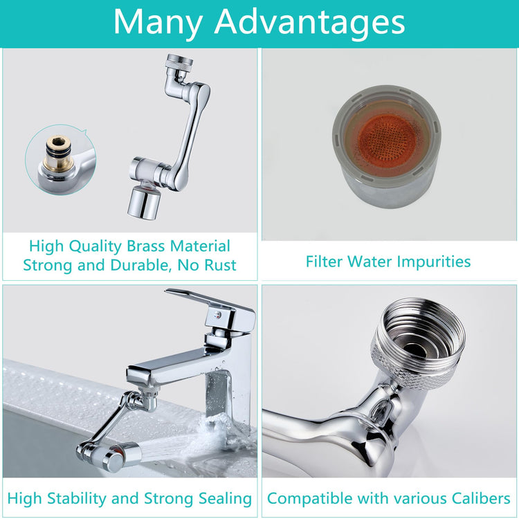 1080°Swivel Faucet Extender with Filter