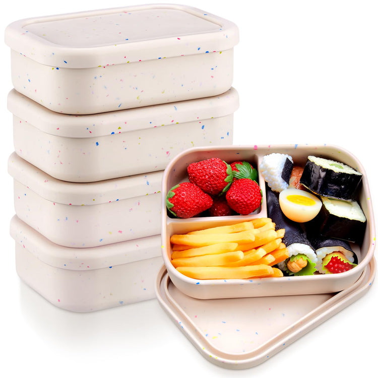 4 Pcs Silicone Bento Box (4 Count)