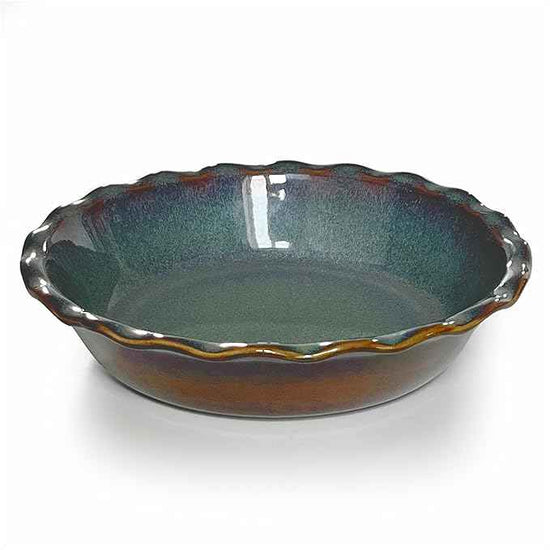 Emile Henry Made In France 175th ANNIVERSARY PIE DISH, BLUE/SABLE