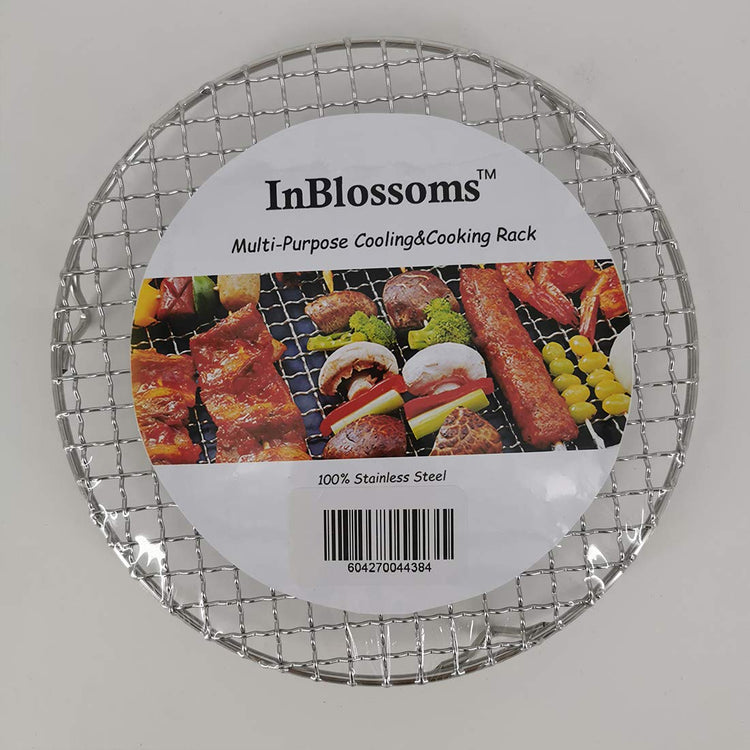Versatile Round 304 Stainless Steel Cooling Rack Baking