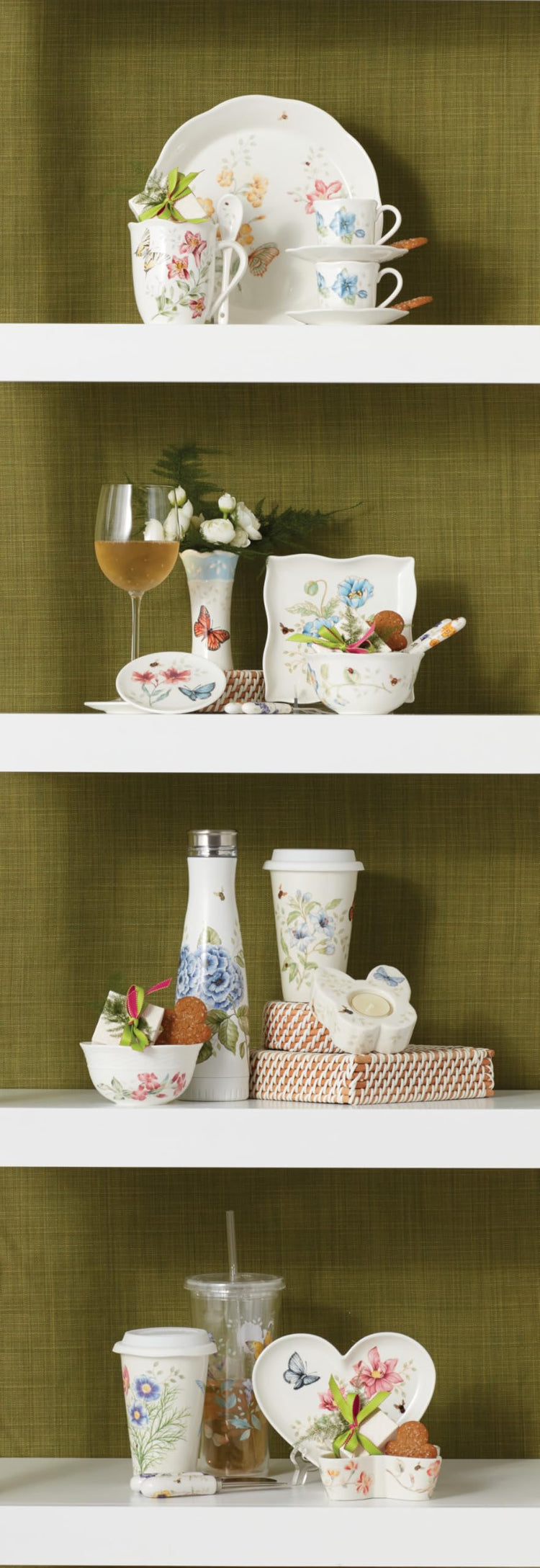 Butterfly Meadow Porcelain Handle Cheese Spreader Set (2 Count)