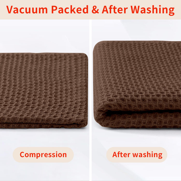 100% Cotton Waffle Weave Kitchen Dish Towels 8 (8 Count)