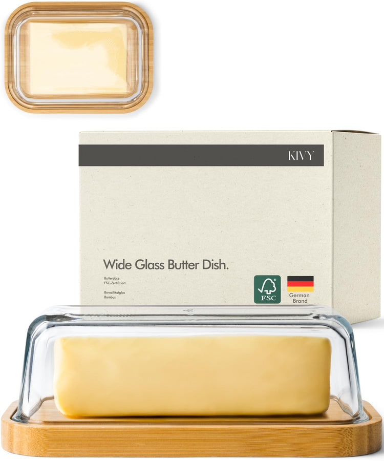 Large Butter Dish with Lid