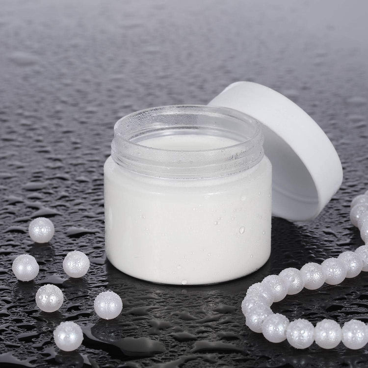 6 Pack 8 oz Plastic Jars Containers with Lids Wide (6 Count)