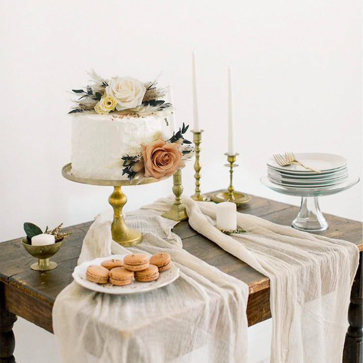 3Pcs Premade Cake Flowers (3 Count)