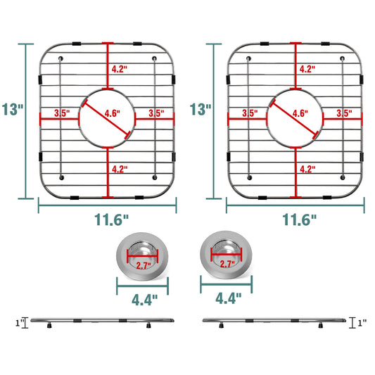 2Pack Stainless Steel Sink Protectors