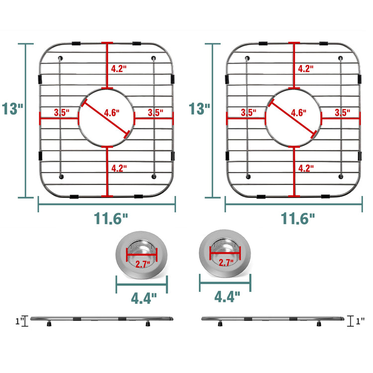 2Pack Stainless Steel Sink Protectors