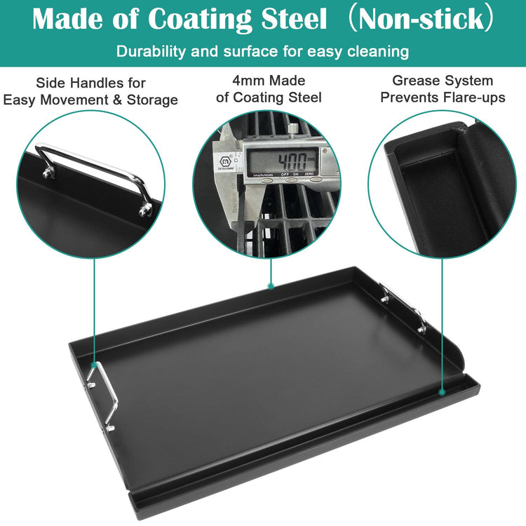 Universal Nonstick Coating Griddle for Gas Stove