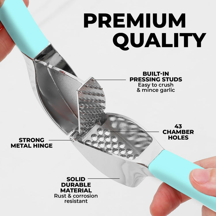 Metal Comfort Grip Garlic Press