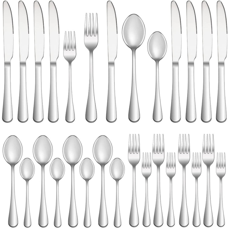 20 Piece Silverware Set Service for 4 (20 Count)