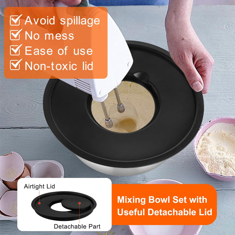Mixing Bowls with Lids (5 Count)