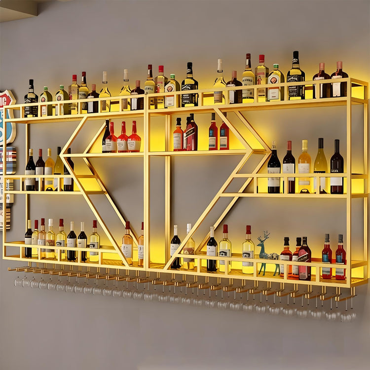 78.7in Large Wall Mounted Wine Rack