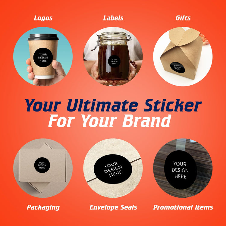 Custom Vinyl Stickers Your Image (100 Count)