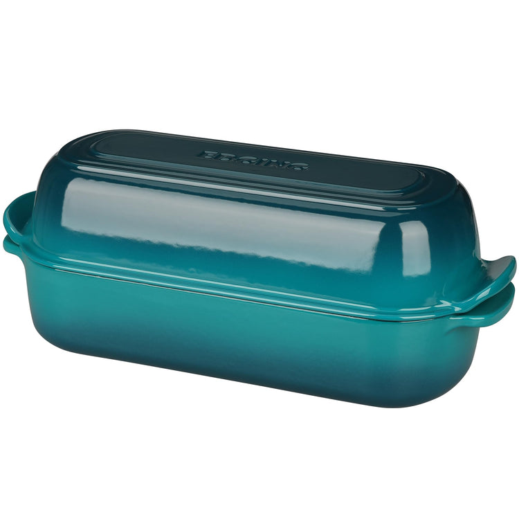 Enameled Cast Iron Loaf Pan with Lid