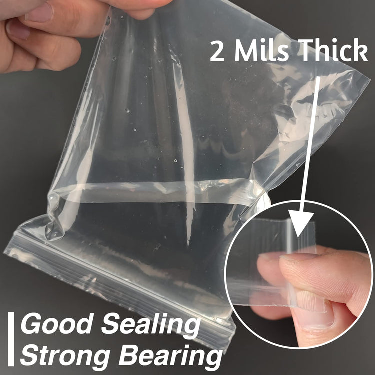 120Pcs 6"x9" Clear Plastic Zip Bags