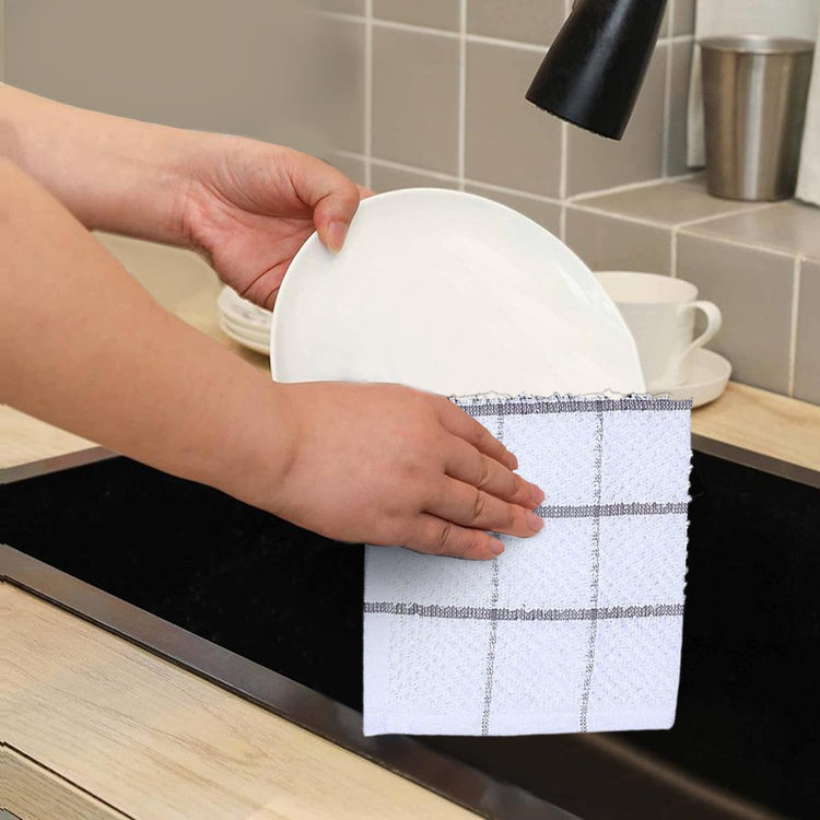 Cotton Kitchen Dish Cloths Set of 8 (8 Count)