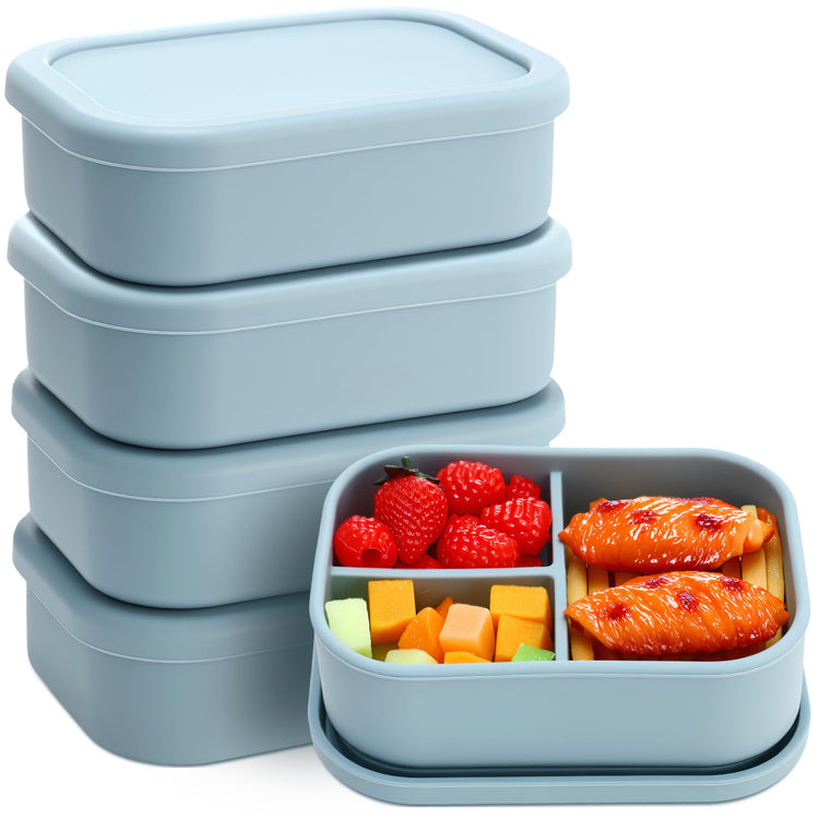 4 Pcs Silicone Bento Box (4 Count)