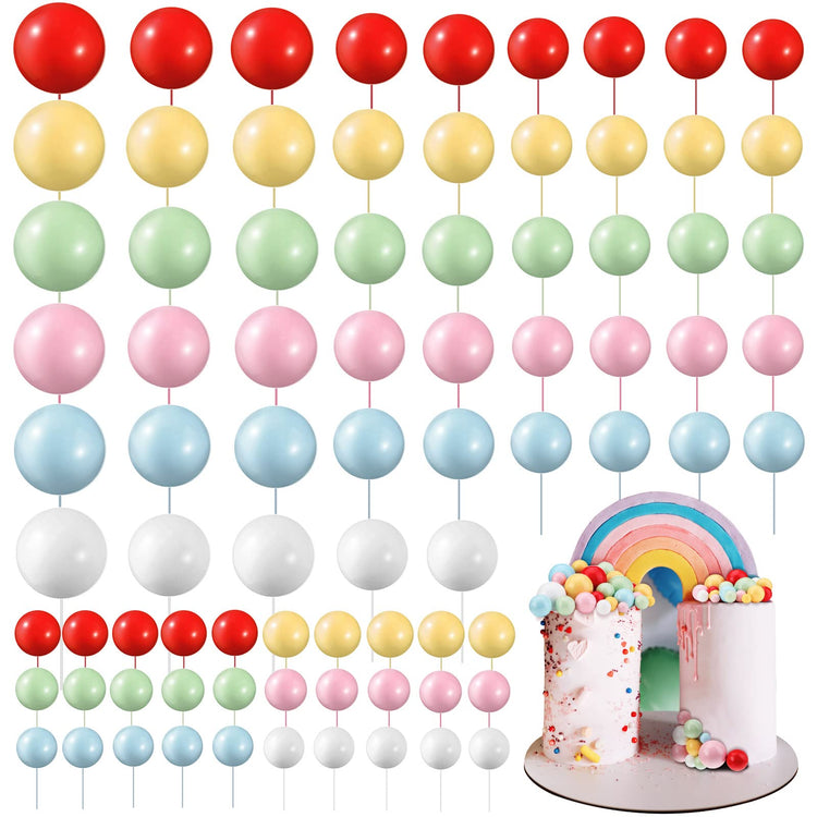108 Pcs Balls Cake Topper