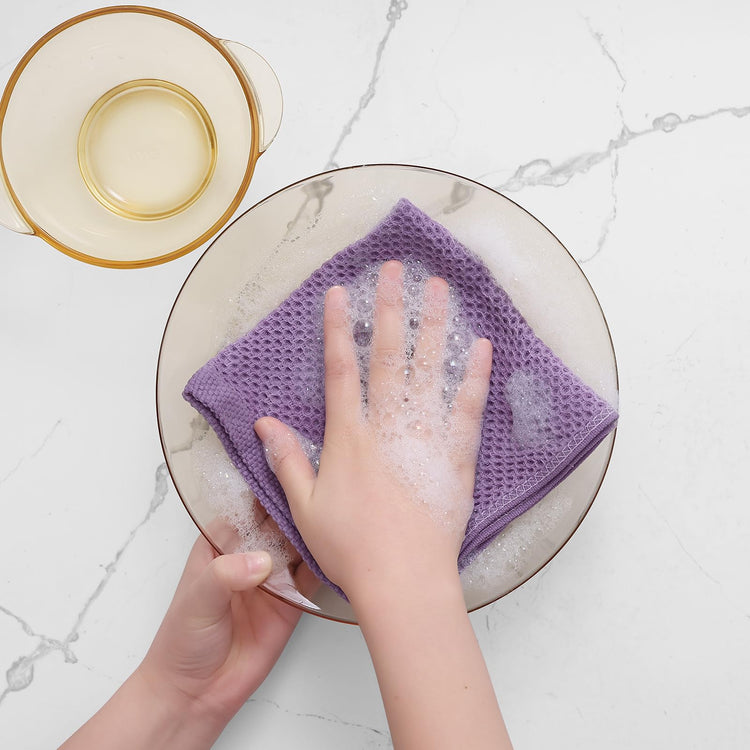100% Cotton Waffle Weave Kitchen Dish Cloths 6 (6 Count)