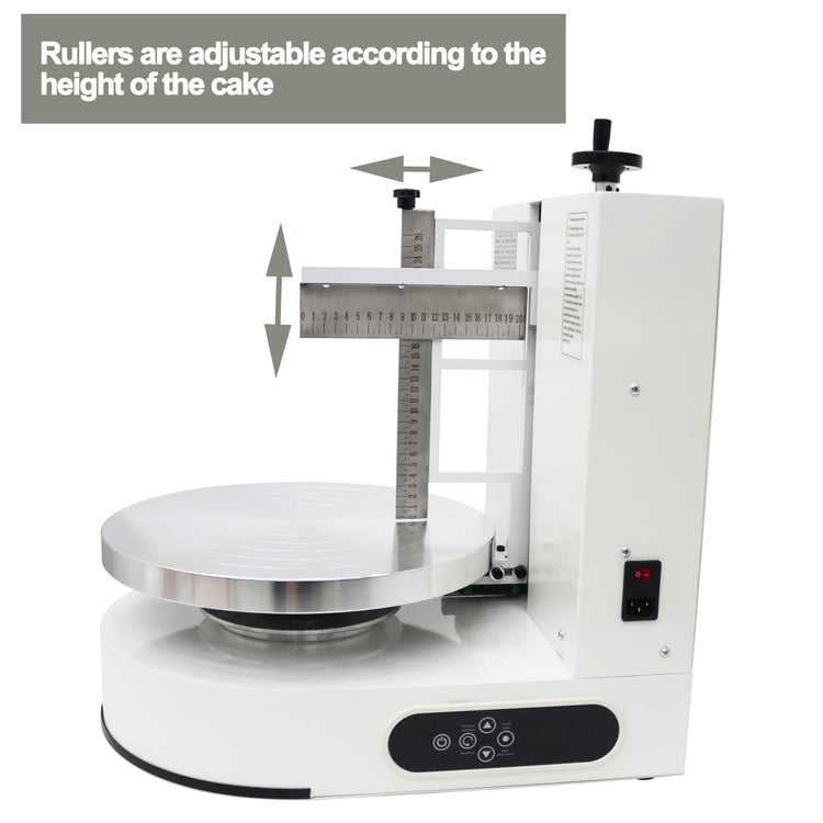 Cake Cream Spreading Frosting Icing Turntable Automatic Coating Machine with Graduated Scraper 60