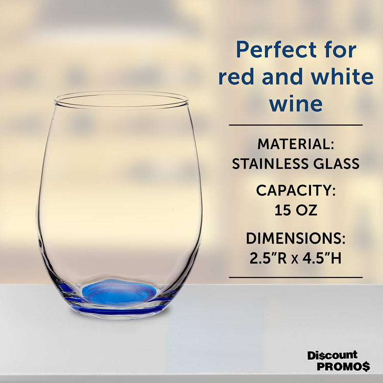 Stemless Wine Glasses in Bulk by ARC Perfection (10 Count)