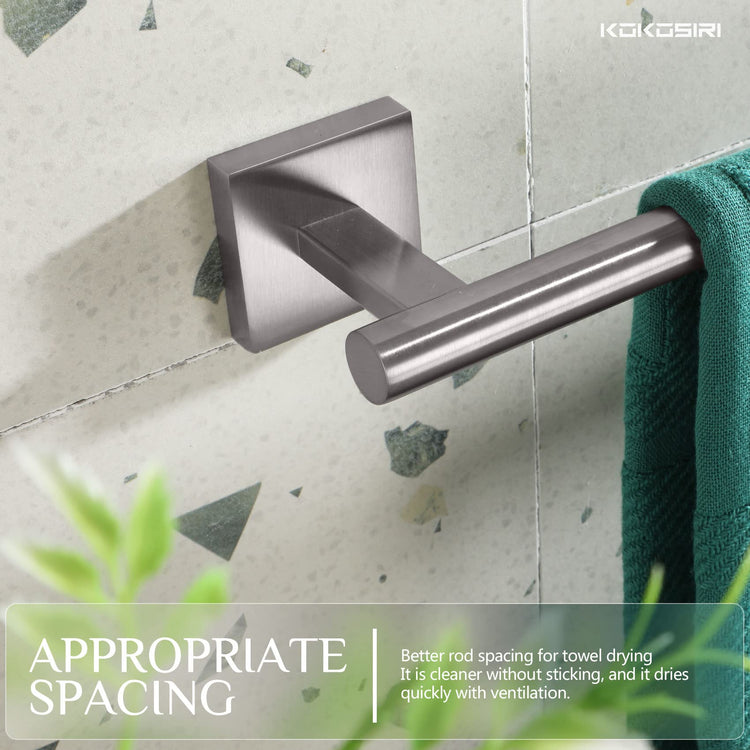 Towel Holder 16 Inch Bathroom Hand Towel Bar for Bath Kitchen Toilet Brushed Nickel Stainless Steel B4005BR