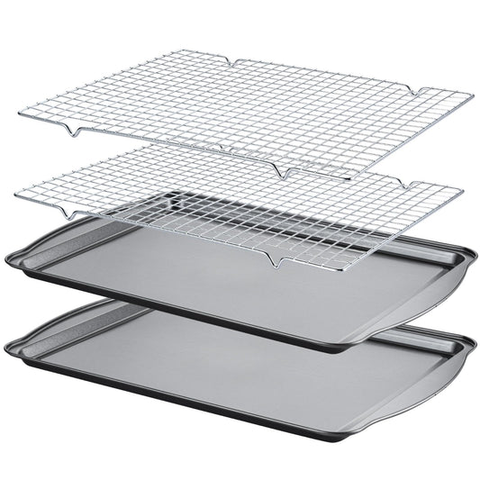 Baking Sheet with Cooling Racks (4 Count)