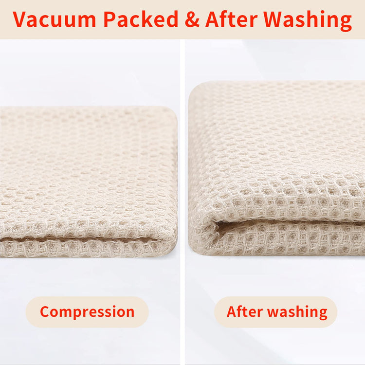 100% Cotton Waffle Weave Kitchen Dish Towels 8 (8 Count)