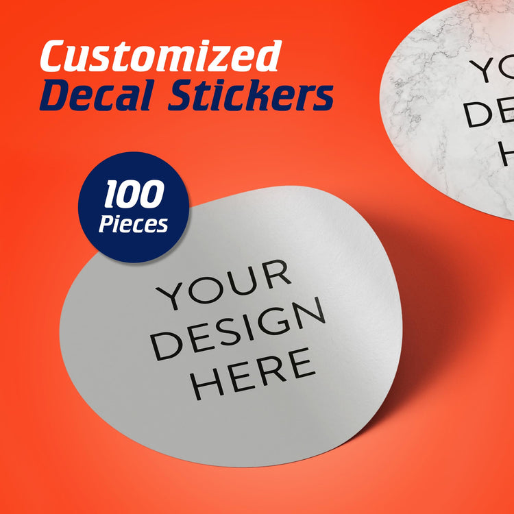 Custom Vinyl Stickers Your Image (100 Count)