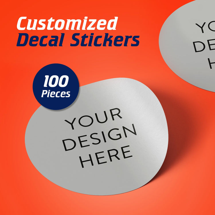 5 1000 Custom Vinyl Stickers (100 Count)