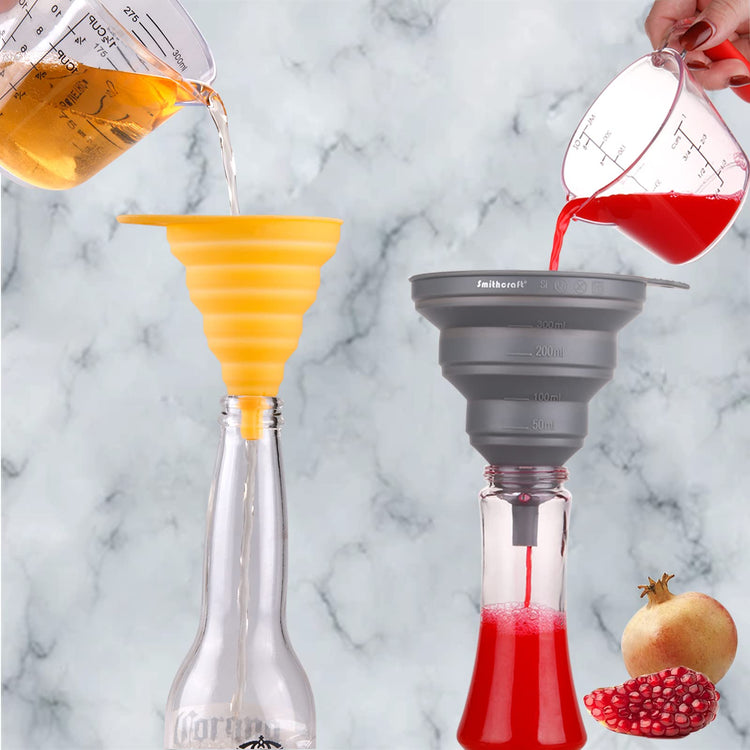 Funnel Set 4 Silicone Funnels for Kitchen