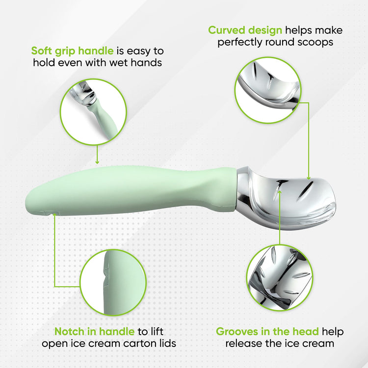 Heavy Duty Metal Ice Cream Scoop w