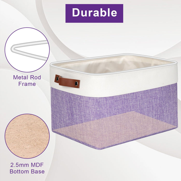 Storage Bins Large Fabric Storage Baskets for Shelves 3 Pack (3 Count)