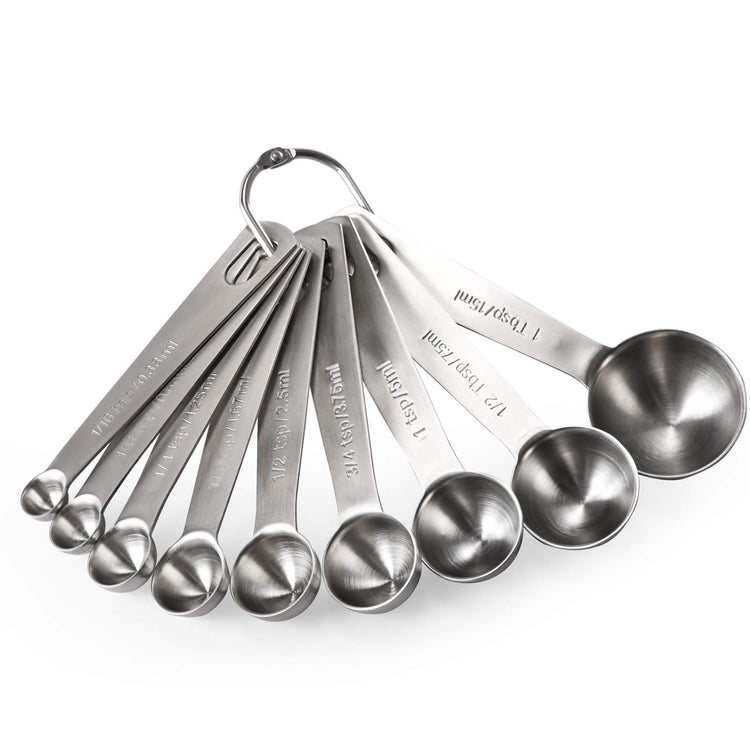 18 8 Stainless Steel Measuring Spoons Set of 9