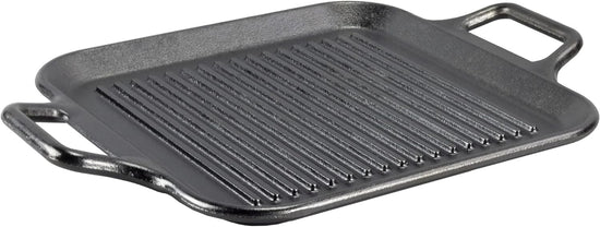 Lodge BOLD 12 Inch Seasoned Cast Iron Grill Pan with Loop Handles; Design-Forward Cookware - Nestoria