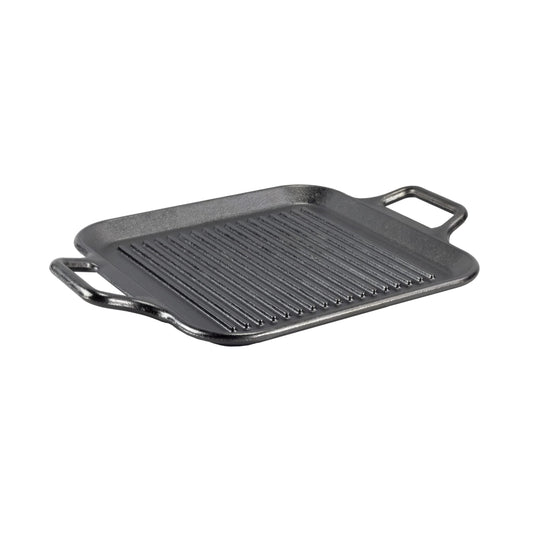 BOLD Pre Seasoned Cast Iron Grill Pan with Loop Handles