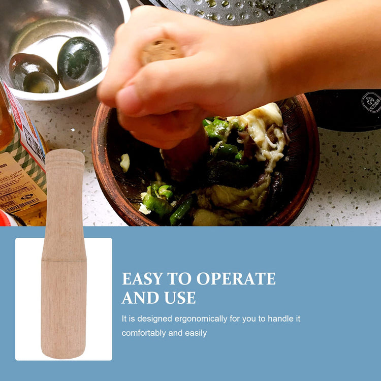 Wooden Muddler for Cocktails 6.8 inch